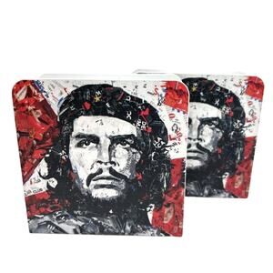 Che Guevara Metal Napkin Holder Set of 2 Decorelax NIB Revolutionary Art Decor